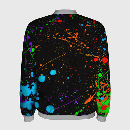 Мужской бомбер Borussia neon splash / 3D-Меланж – фото 2