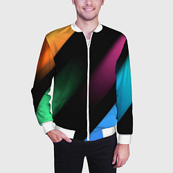 Бомбер мужской Multicoloured, цвет: 3D-белый — фото 2