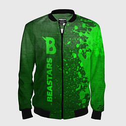 Бомбер мужской Beastars - green gradient по-вертикали, цвет: 3D-черный