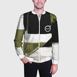 Бомбер мужской Volvo логотип, цвет: 3D-белый — фото 2