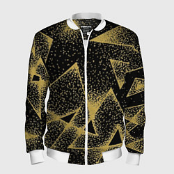 Бомбер мужской Triangle yellow with dots, цвет: 3D-белый