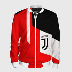Бомбер мужской Juventus sport geometry, цвет: 3D-белый