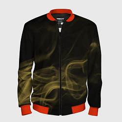 Бомбер мужской Color smoke yellow, цвет: 3D-красный