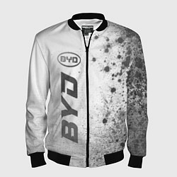 Бомбер мужской BYD - white gradient по-вертикали, цвет: 3D-черный
