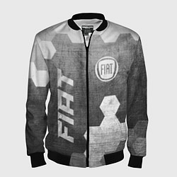 Мужской бомбер Fiat - grey gradient вертикально