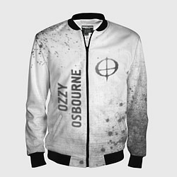 Бомбер мужской Ozzy Osbourne - white gradient вертикально, цвет: 3D-черный