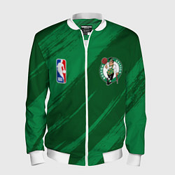 Бомбер мужской Boston Celtics NBA basketball, цвет: 3D-белый