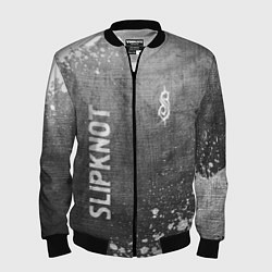 Бомбер мужской Slipknot - grey gradient вертикально, цвет: 3D-черный
