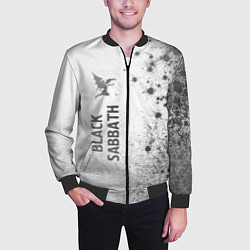Бомбер мужской Black Sabbath - white gradient по-вертикали, цвет: 3D-черный — фото 2