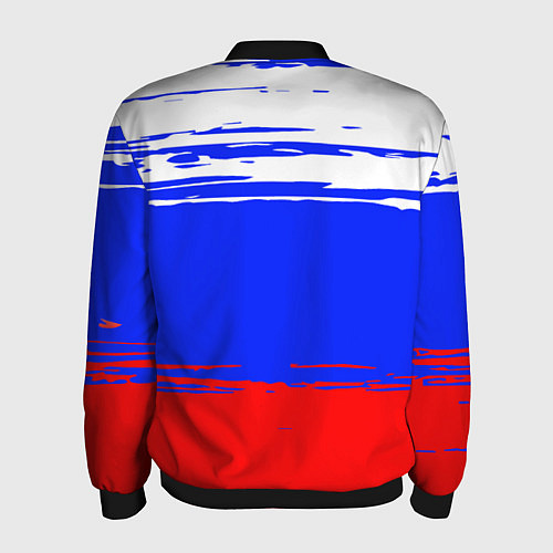 Мужской бомбер Патриот - флаг / 3D-Черный – фото 2