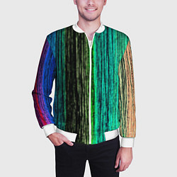 Бомбер мужской Цветовая палитра, цвет: 3D-белый — фото 2