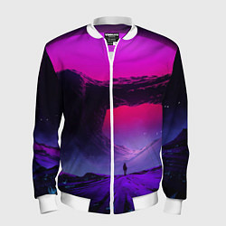 Бомбер мужской A Journey on the planet, цвет: 3D-белый