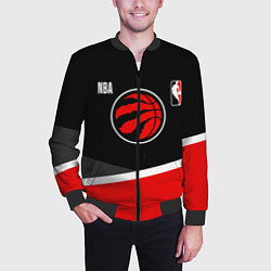 Бомбер мужской Toronto Raptors - basketball, цвет: 3D-черный — фото 2