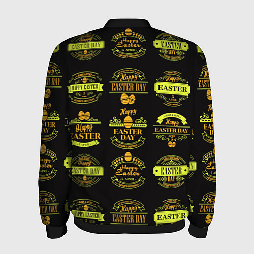 Мужской бомбер Easter holidays / 3D-Черный – фото 2
