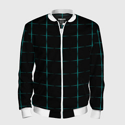 Бомбер мужской Color black blue crosses, цвет: 3D-белый