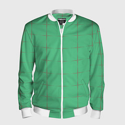 Мужской бомбер Color green stripes