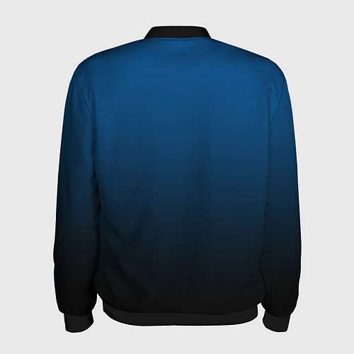 Мужской бомбер Лазурит тёмно-синий / 3D-Черный – фото 2