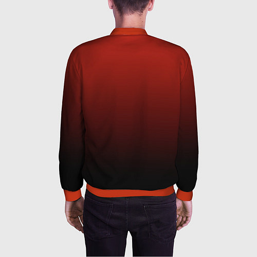 Мужской бомбер Red gradient / 3D-Красный – фото 4