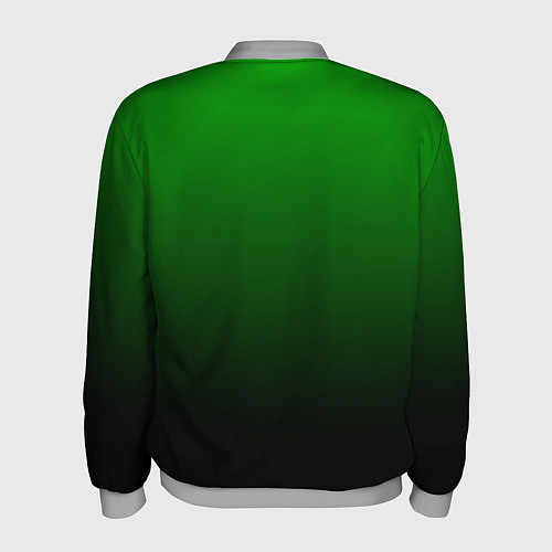Мужской бомбер Green gradient / 3D-Меланж – фото 2