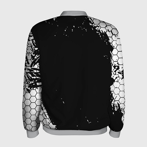 Мужской бомбер Doom соты краски / 3D-Меланж – фото 2