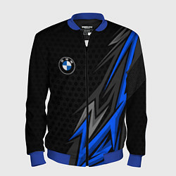 Бомбер мужской БМВ - синий спорт, цвет: 3D-синий