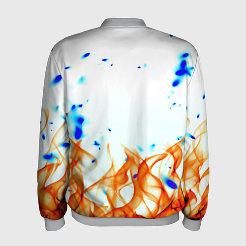 Мужской бомбер Dayz огненное пламя / 3D-Меланж – фото 2