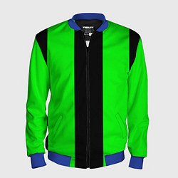 Бомбер мужской Color black green, цвет: 3D-синий