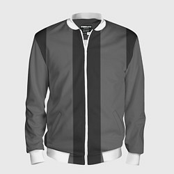 Бомбер мужской Color black and grey, цвет: 3D-белый