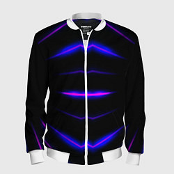Бомбер мужской Color black neon, цвет: 3D-белый