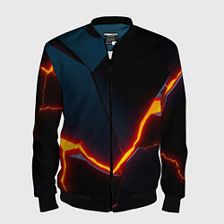 Бомбер мужской Plate split, цвет: 3D-черный