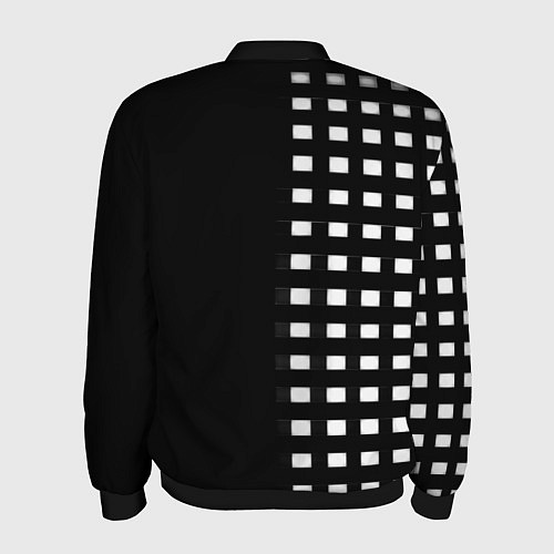 Мужской бомбер Real Madrid клетка / 3D-Черный – фото 2