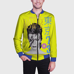 Бомбер мужской David Bowie 1973, цвет: 3D-синий — фото 2