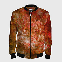 Бомбер мужской Абстракция - bright red, цвет: 3D-черный