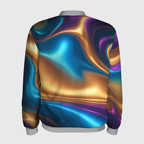 Мужской бомбер Сплавы разноцветные / 3D-Меланж – фото 2