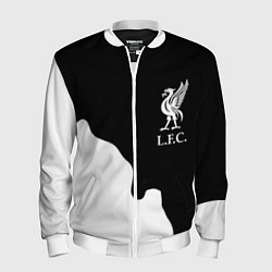 Бомбер мужской Ливерпуль краски разводы, цвет: 3D-белый
