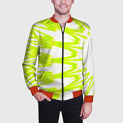 Бомбер мужской Color neon green, цвет: 3D-красный — фото 2