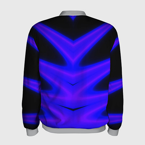 Мужской бомбер Color neon blue / 3D-Меланж – фото 2