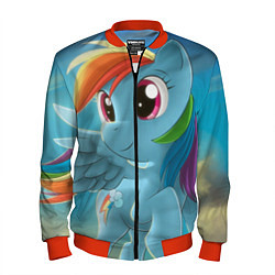 Бомбер мужской My littlle pony, цвет: 3D-красный