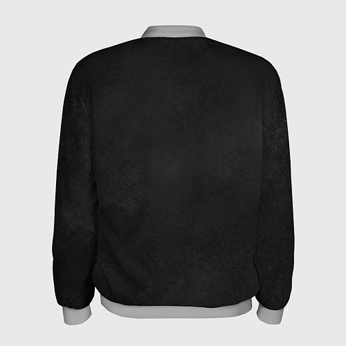 Мужской бомбер Черная кошка / 3D-Меланж – фото 2