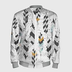 Бомбер мужской Перья, цвет: 3D-меланж
