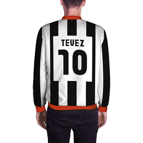 Мужской бомбер Juventus: Tevez / 3D-Красный – фото 4