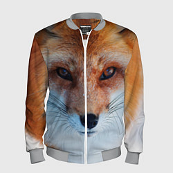 Бомбер мужской Взгляд лисы, цвет: 3D-меланж