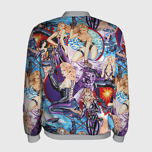 Мужской бомбер Как у Мэтт Тейлора с девушками / 3D-Меланж – фото 2