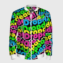 Бомбер мужской Drop Dead: Acid Pattern, цвет: 3D-белый