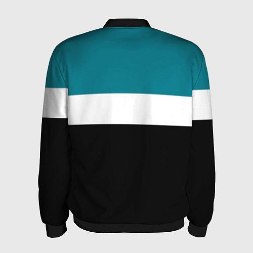 Мужской бомбер San Jose Sharks / 3D-Черный – фото 2