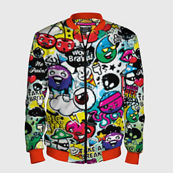 Бомбер мужской Bombing, цвет: 3D-красный