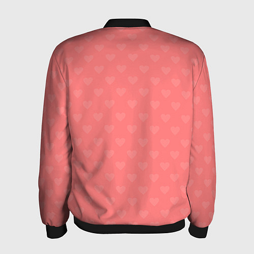 Мужской бомбер Влюбленные пингвины / 3D-Черный – фото 2