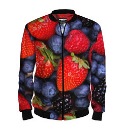 Бомбер мужской Berries, цвет: 3D-черный