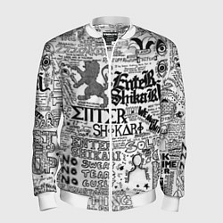 Бомбер мужской Enter Shikari: Words, цвет: 3D-белый