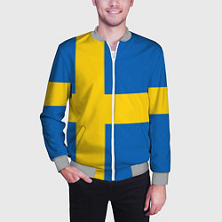 Бомбер мужской Швеция, цвет: 3D-меланж — фото 2